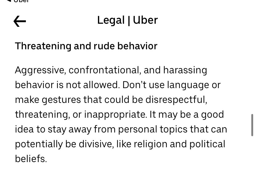 It is right there in the Uber Terms and Conditions.