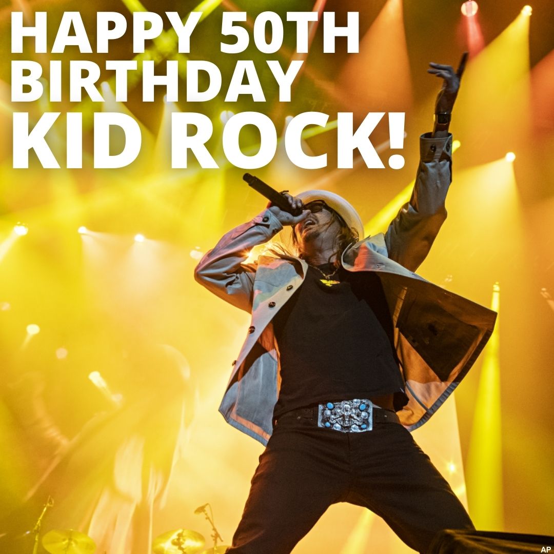 HAPPY BIRTHDAY! Kid Rock turns the big 5-0 today. 