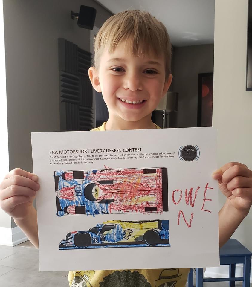 EraMotorsport's tweet image. 🚨 We&apos;re excited to reveal the winner of our livery design contest! 

Era Motorsport to Run Special Livery Designed by Six-Year-Old Fan at Rolex 24: bit.ly/39Dc9F3