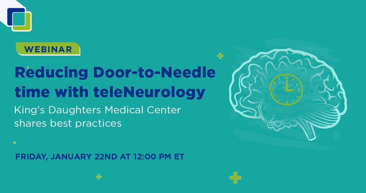 AccessTeleCare's tweet photo. Join us for our webinar: Reducing Door-To-Needle time with teleNeurology: King’s Daughters Medical Center shares best practices. Register today and earn 1 CME Credit!
Jan 22nd at 12:00 PM ET
https://t.co/GIGNkr1gGM
#teleNeurology #1CME #DoortoNeedle https://t.co/l4i9lLr1mo
