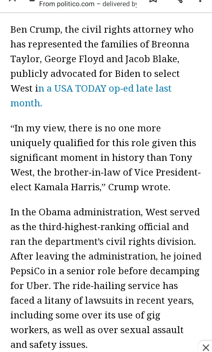 <a href="/mayaharris_/">Maya Harris</a> Was reading a story from #StanfordLaw about U &amp; <a href="/tonywest/">Tony West</a> &amp; I was so inspired💡 U guys R such amazing ppl &amp; I'm so proud of @meenaharris
too❤ OMG all this was going on behind the scenes. #Heroes U ALL R🙏 I agree w/ <a href="/AttorneyCrump/">Ben Crump</a> who's quoted in the pic below. #Chicago #TeamEnt
