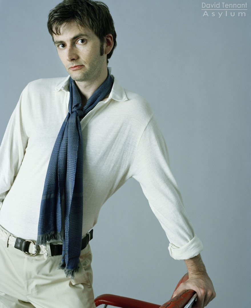 david tennant with michael sheen, jon hamm, neil gaiman and douglas mackinnon