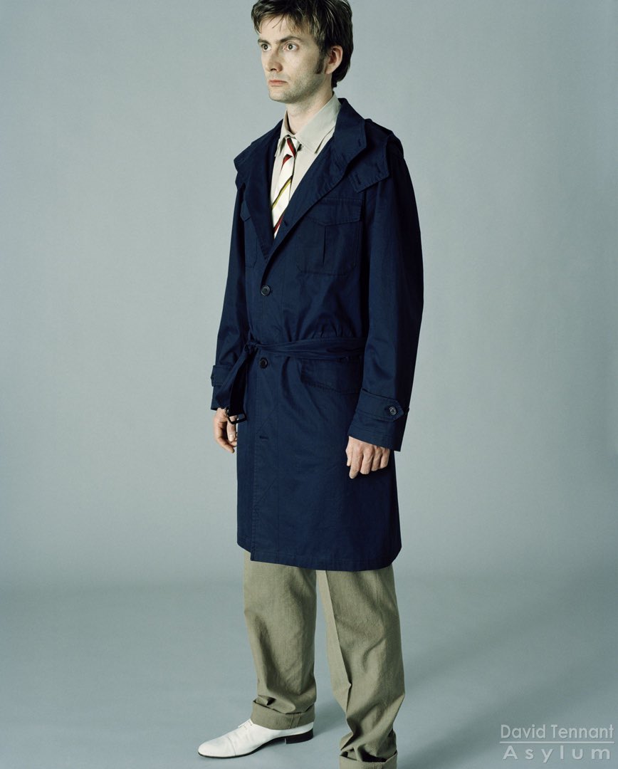 david tennant with michael sheen, jon hamm, neil gaiman and douglas mackinnon