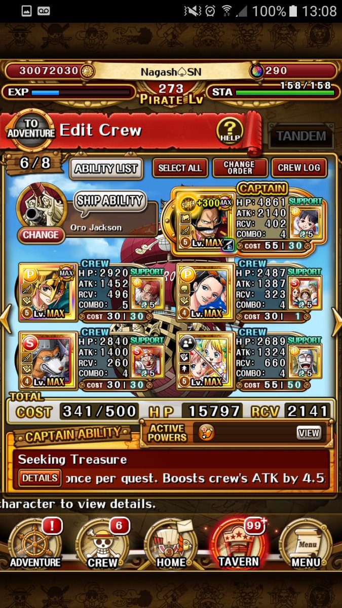 Nagash9322's tweet photo. @Moradtaa Yo con este equipo y shanks crew de amigo me lo pase fácil y para la misión nomas cambie al perro por un sabo y aguante los turnos de parálisis :p https://t.co/1uRizuPPoH