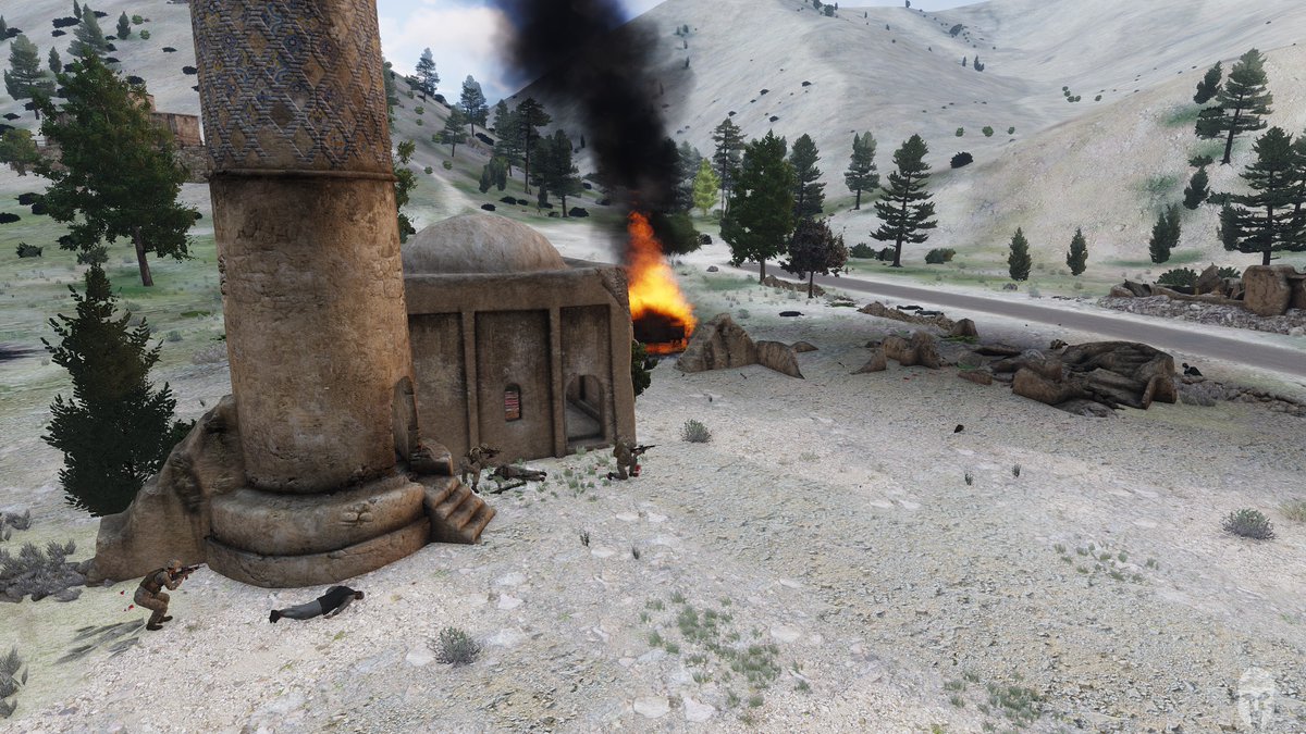 TLFM_Official's tweet photo. Some moments from our Afghanistan operation yesterday. #Arma3 https://t.co/ub8ojYFvg1