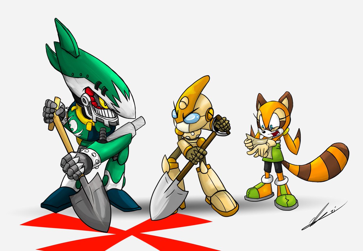 The_Zemerl_Lad's tweet photo. The Daily Emerl - X Marks the Spot!
#sonicfanart #emerl #emerlthegizoid #marinetheracoon #johnnylightfoot #sonicrush #thedailyemerl https://t.co/lTmn25FOsW