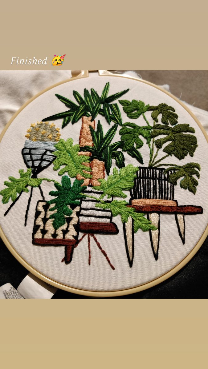 My first #embroidery piece finished 🥳🥰 I am so glad that I chose this lockdown hobby...it's so cathartic and relaxing. #hobby #relax