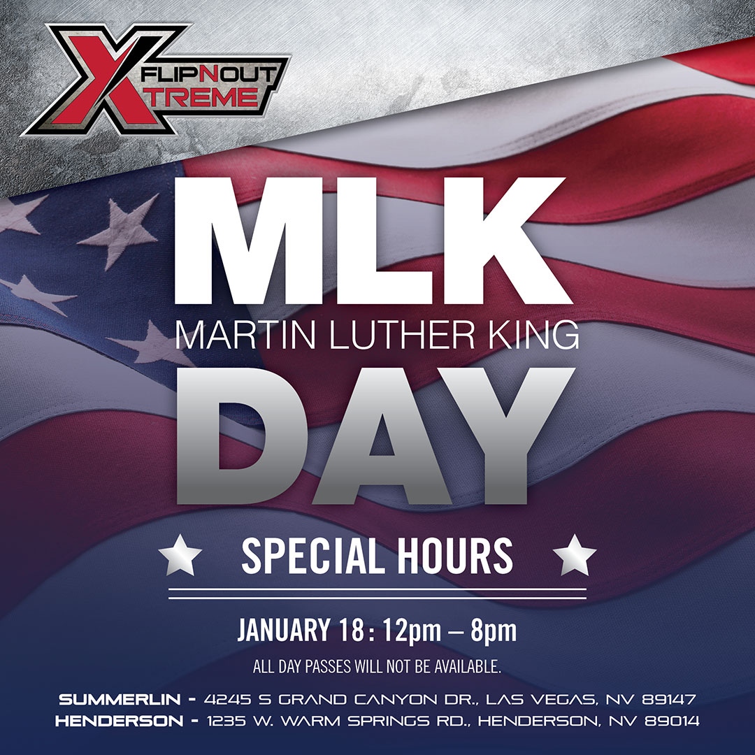 flipnoutxtreme's tweet photo. Spend MLK Day at FlipNOut Xtreme!
January 18, 2021 from 12pm-8pm. https://t.co/RbJD9Ax9JI