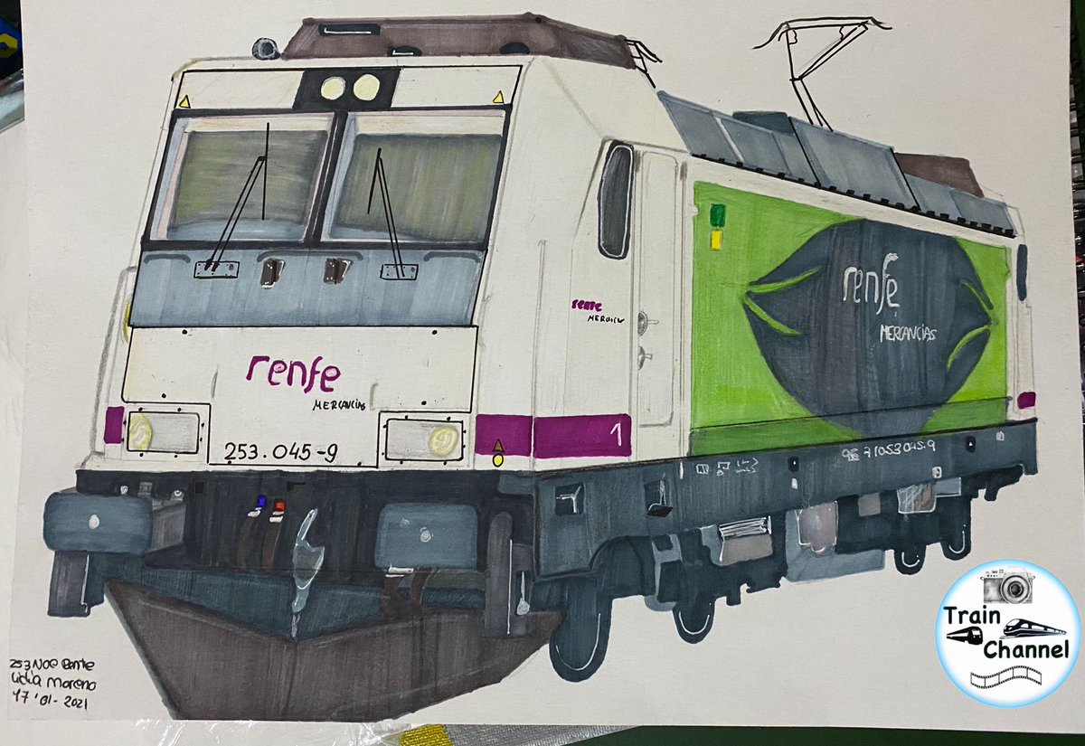lidiamreyes114's tweet photo. El otro día me di cuenta de que me faltaba por hacer la 253 de Noé Renfe y dije hacerla para la colección de dibujos y hay la tenéis dos dias para terminarla y buenas horas 😜. #dibujo #like #aficcion https://t.co/L6vNcUPUlf