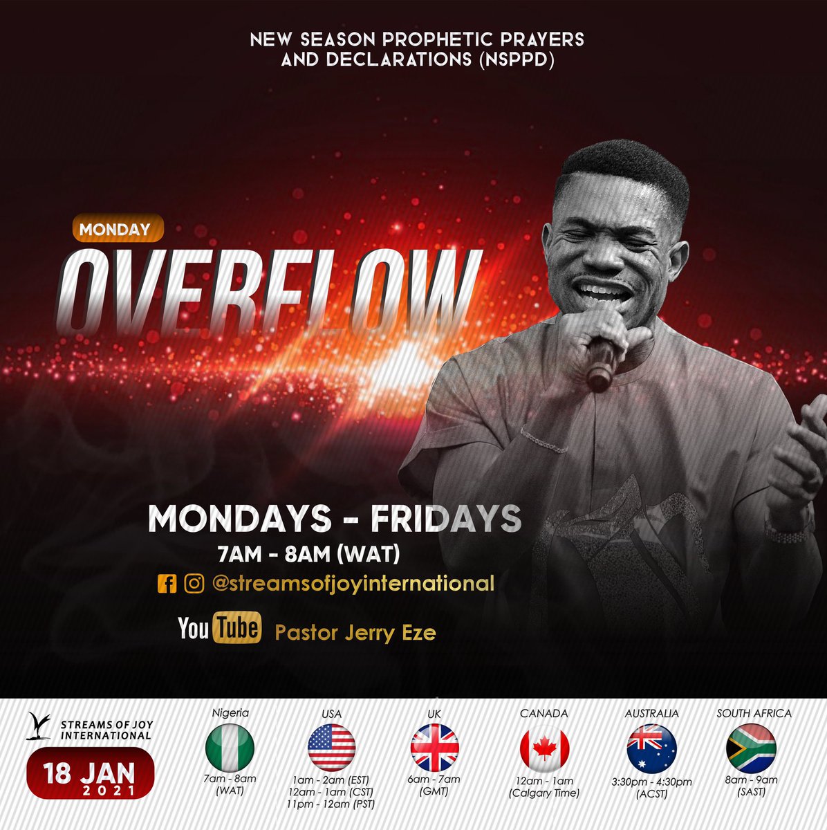 RealJerryEze's tweet photo. The Testimonies rolling in from NSPPDIANS are unimaginable...Oh my God 🙏🙏😭😭🙏🙏

ARE YOU READY FOR THE MOVE OF GOD IN YOUR LIFE LIKE NEVER BEFORE?

Declare after me- I AM SWIMMING IN THE OVERFLOW OF HEAVEN’S ABUNDANCE.
#NSPPD
#7amFirePrayers
#StreamsOfJoy https://t.co/Aj0hUqWmXv