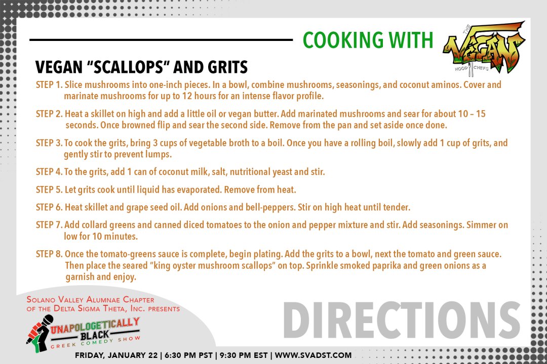 THINKING OF WHAT TO EAT DURING THE VIRTUAL COMEDY SHOW??🤣😃😂

GREAT RECIPE....

GET YOUR TICKET YET??.....
svad9show.ticketleap.com/d9comedyshow/