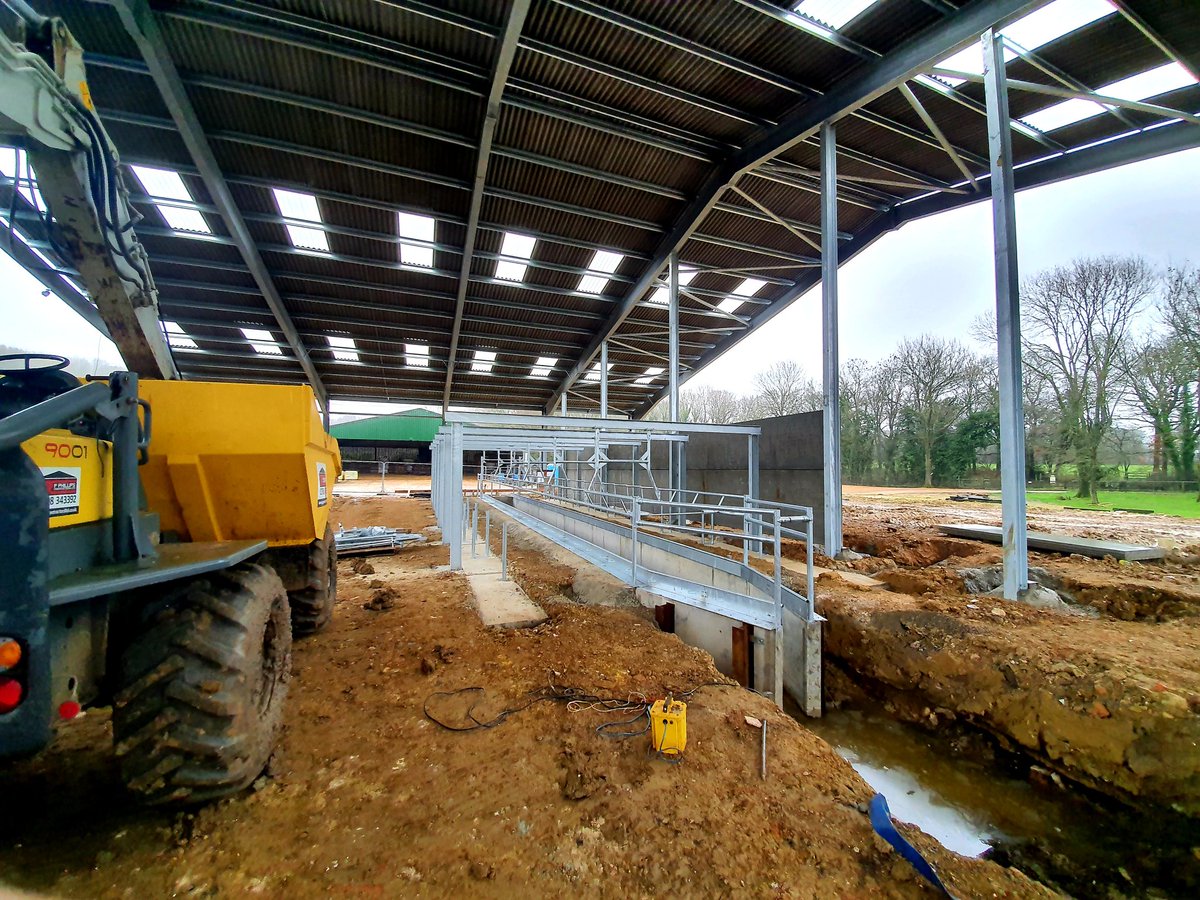 Start of new milking parlour on large new dairy unit we are building this year