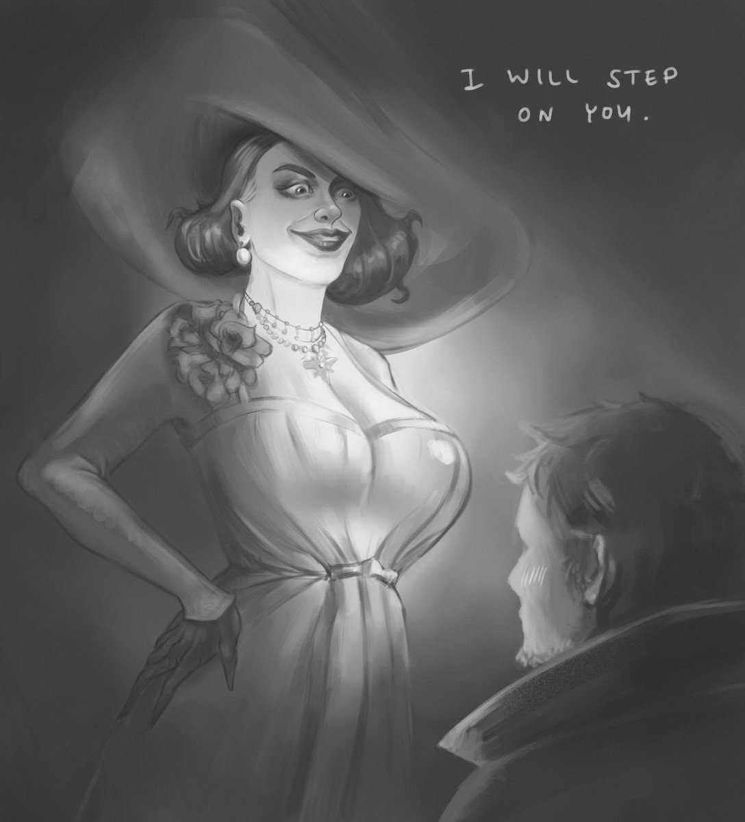 lipovymed's tweet photo. capcom better add stepping death scene into the upcoming game
#ResidentEvil #ResidentEvilVillage  #RE8 #VampireLady https://t.co/8xvoZ0v5JD