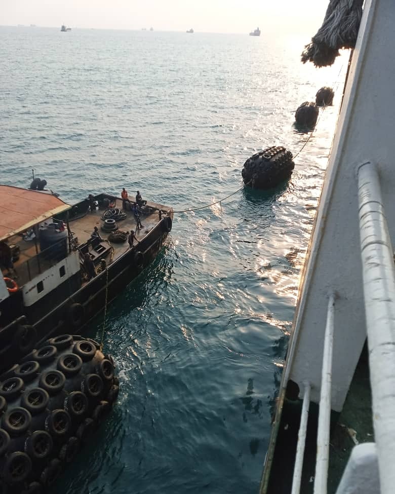 GlenstarLtd's tweet photo. A Glenstar Marine fendering operation in progress.
As part of OCIMF Guidelines for STS Operations, fendering is a basic procedure before the commencement of the STS operation and is one of the many professional services Glenstar Marine renders.
#Fendering #Maritime #Oilandgas https://t.co/ZADTaH6z39