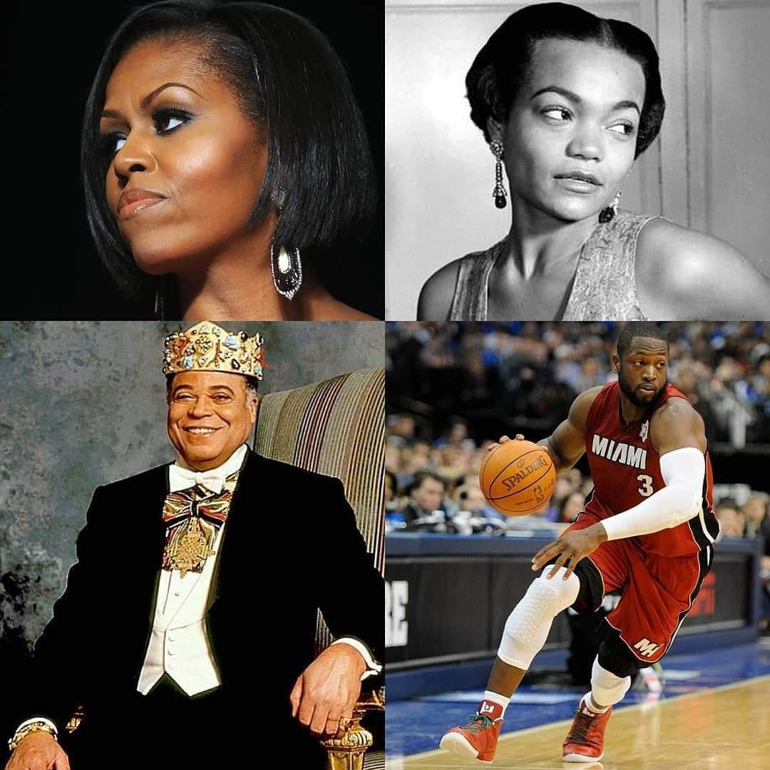 HAPPY BIRTHDAY!

- MICHELLE OBAMA  - EARTHA KITT  - JAMES EARL JONES  - DWYANE WADE  