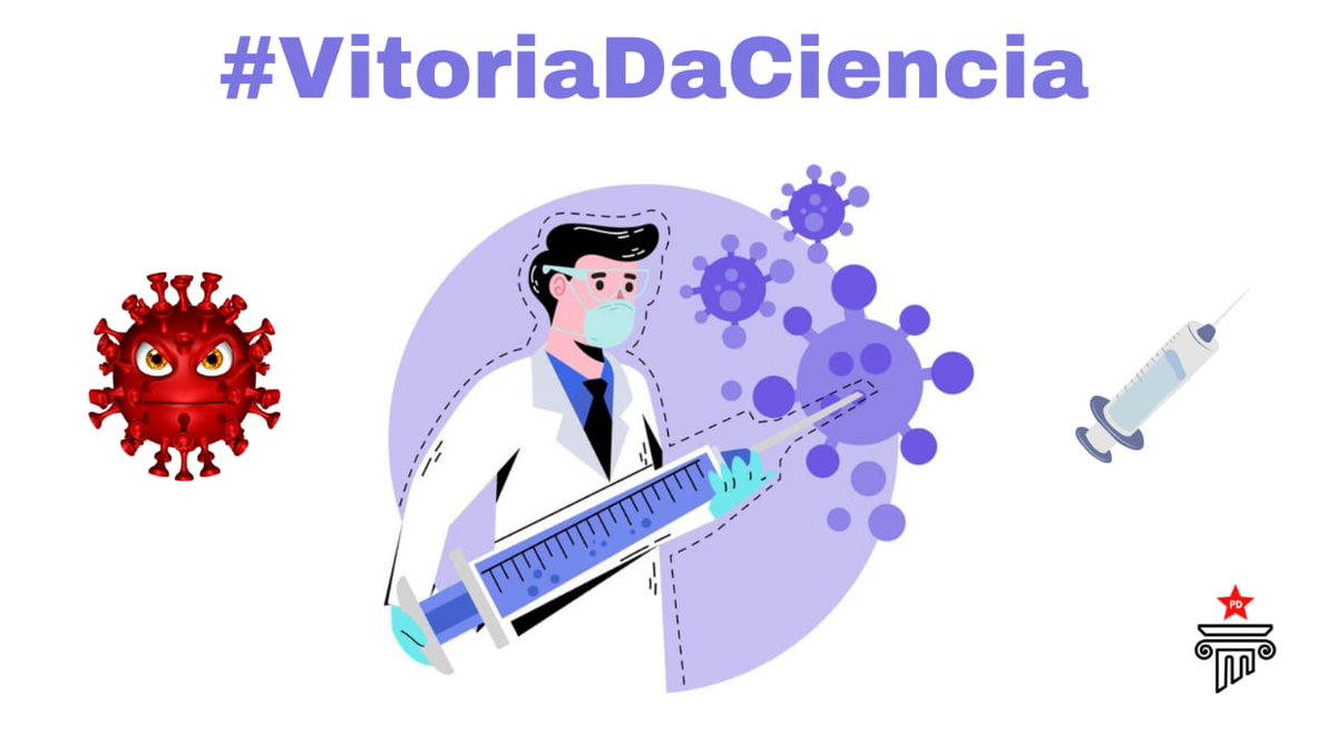 Hoje começamos a dar primeira passo da cura #VitoriaDaCiencia.
<a href="/PTDemocracia/">PetistasPelaDemocracia</a>