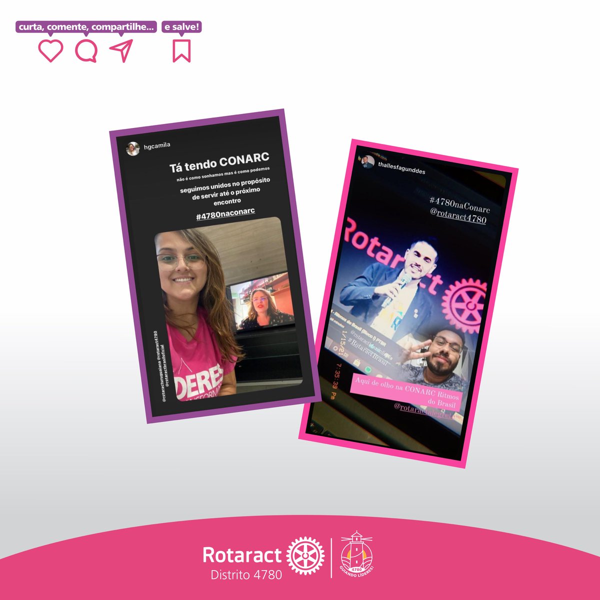 rotaract4780's tweet photo. 👉Vem conferir alguns registros dos nossos companheiros acompanhando o evento.
E você? Como curtiu a #conarc2021?? Conta pra gente!
#4780NaConarc #conarcritimosdobrasil #conarc2021 #conarc #rotaract4780 #rotaractbrasil #rotaract #ip4780 https://t.co/Kzbr0Q3FGJ
