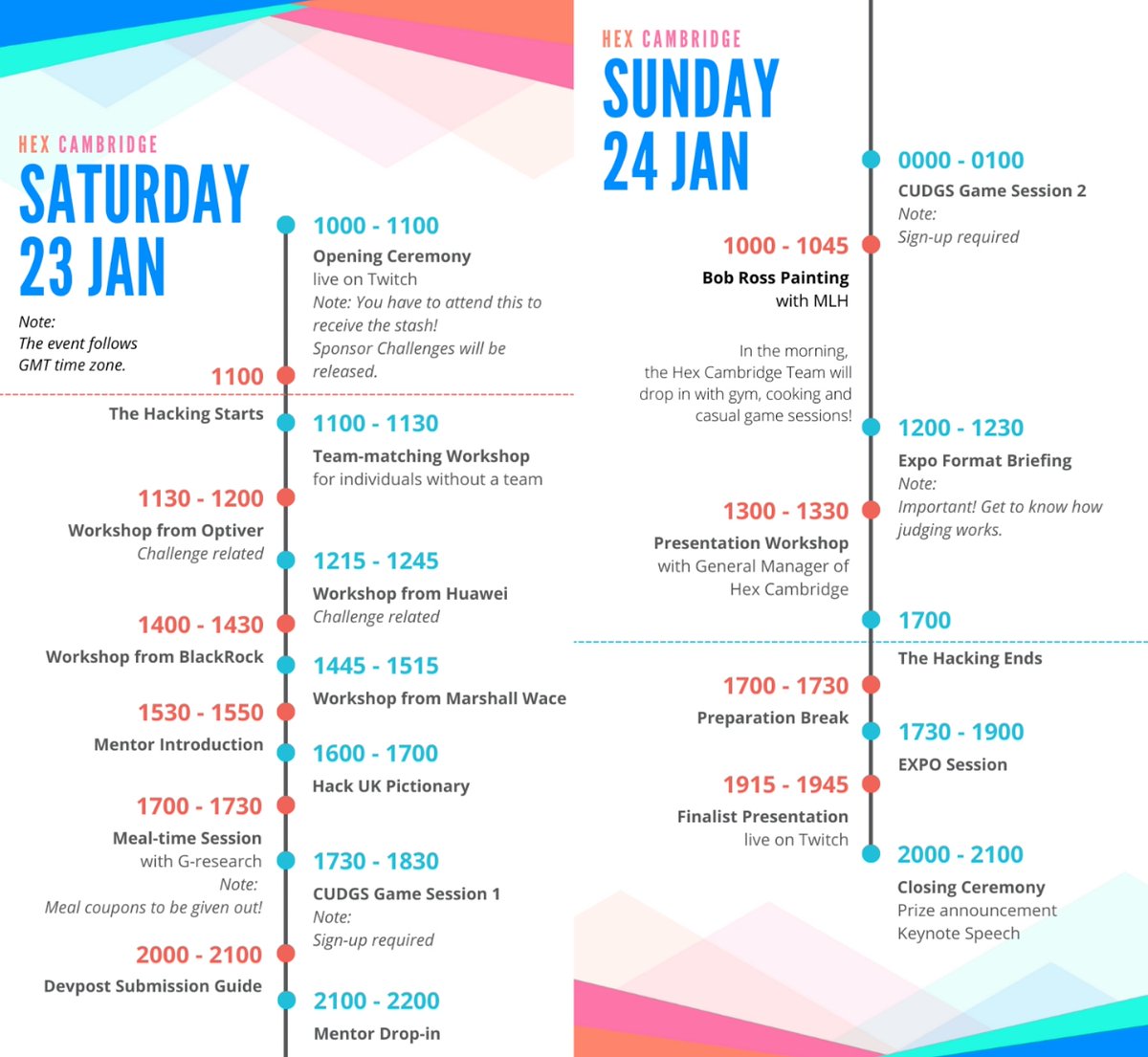 ⭐⭐Event Guide⭐⭐
As we come close to the actual event, check out our Hacker Guide v1.0 for everything you need to know 5 days before the event!
shorturl.at/cvKLX

NOTICE: In the next few days, please remember take a look at your spam/junk folder from time to time!