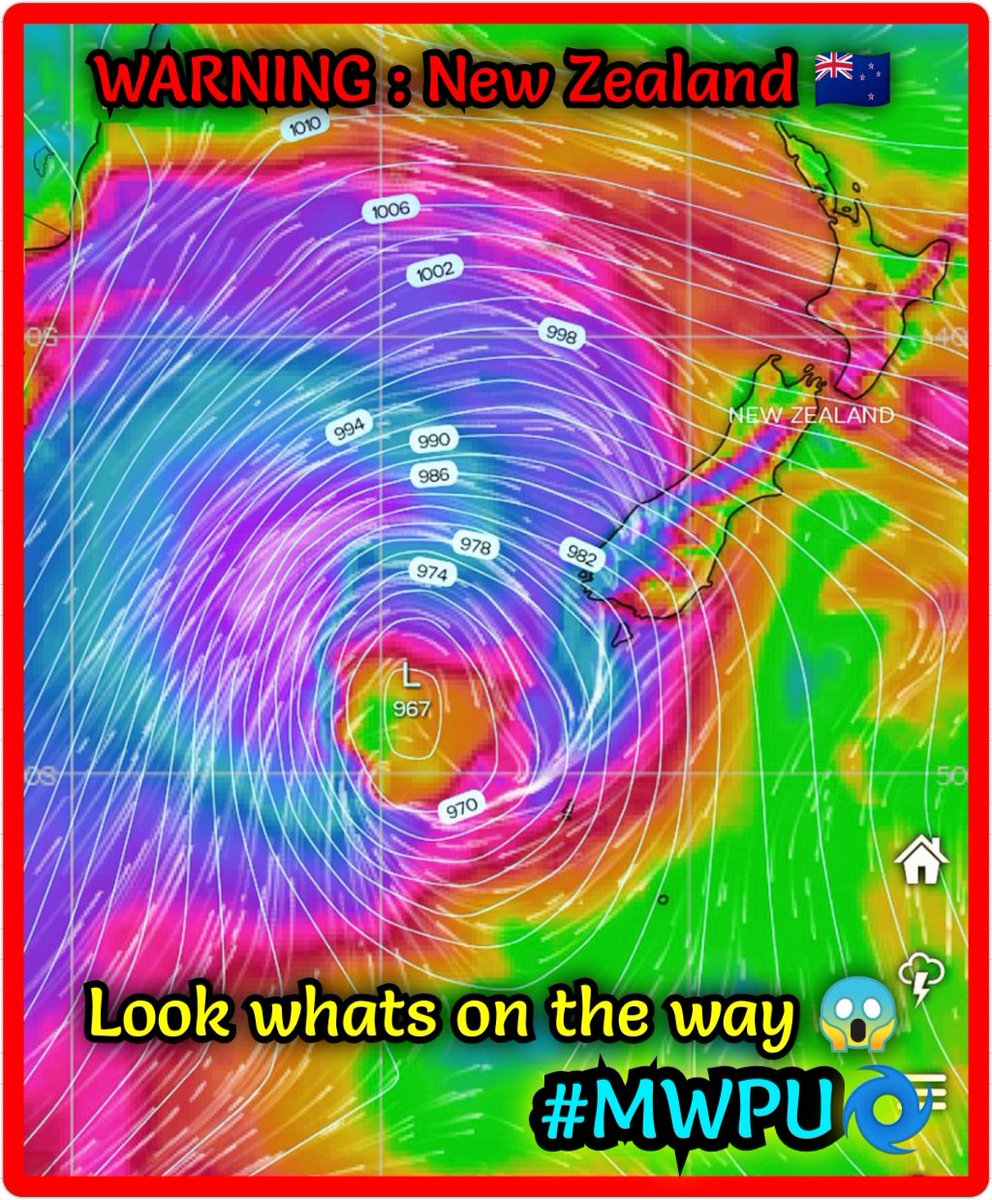 MWPU_1's tweet photo. Ready New Zealand?🇳🇿
Temps dropping, Rain 🌧️ and wind 🌬️
for Tuesday/Wednesday.
#NZstorm #MWPU🌀 https://t.co/JhJhIOmv72