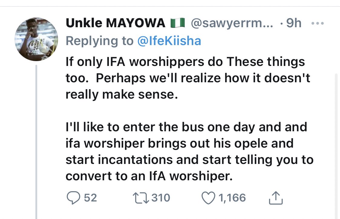 9.TwitterNG react to the Nigerian based Jesus disciple’s tweet.