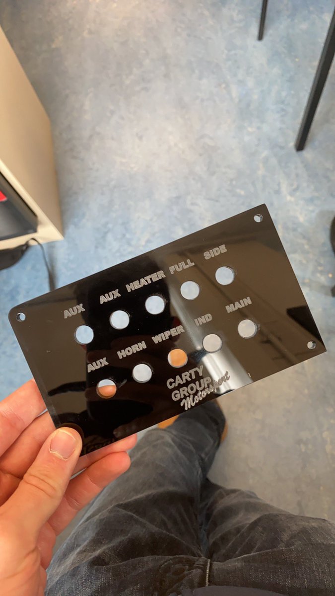 SRRallying's tweet photo. Sometimes it’s the little details, laser cut switch panel with logo &amp; remounted clocks #operationnova #vaxhaullnova #140016v #stayfocused #mirallyacademy https://t.co/slcBKdbbiZ