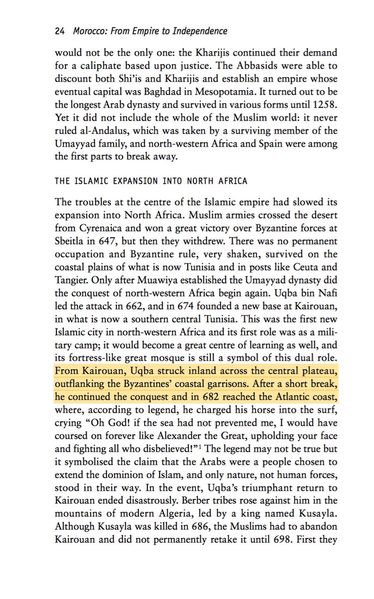 [Pennell, C.R. (2009). Morocco : from empire to independence. Oxford, England: Oneworld. p.24.]