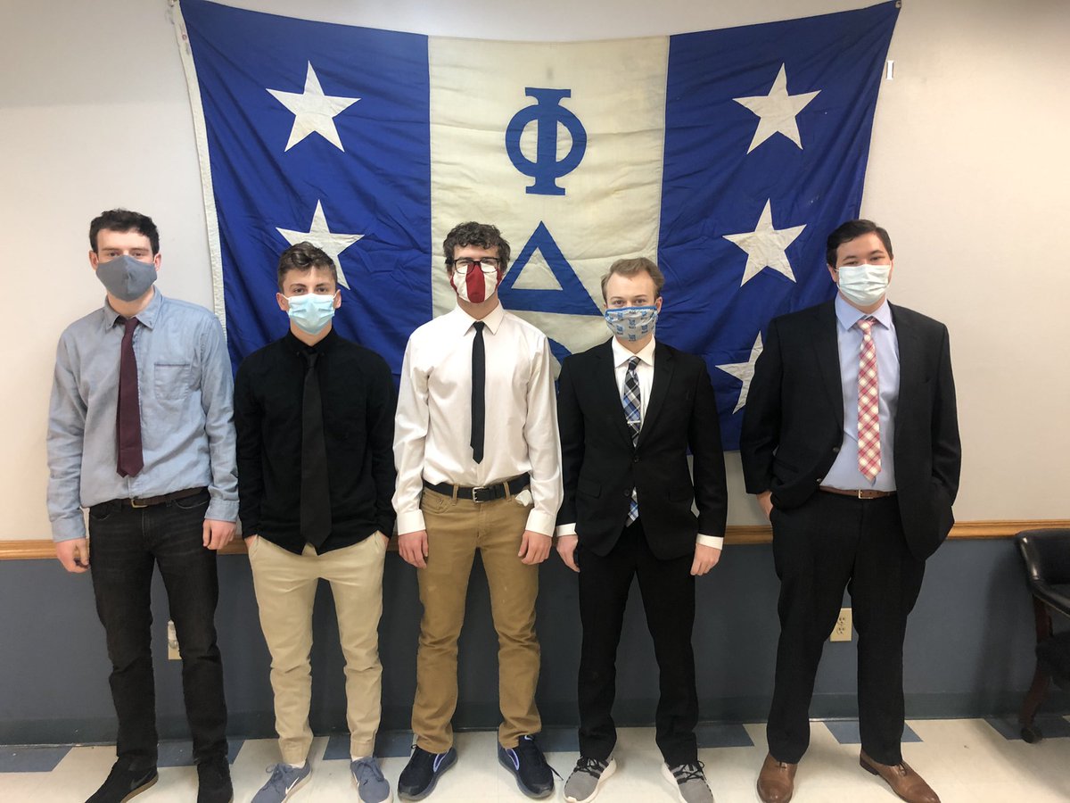 PhiDeltaThetaSD's tweet image. Congrats to our new member educator Cameron, and our new actives on initiation today! ⚔️ #ProudToBeAPhi @phidelt