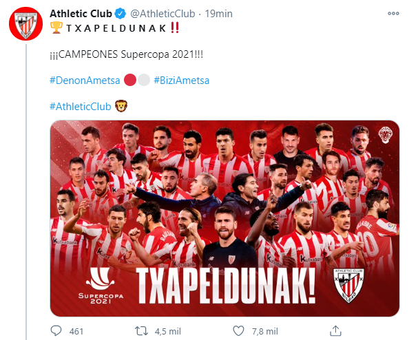 elchiringuitotv's tweet photo. 🏆¡TAMBIÉN ES DE GARITANO! El @AthleticClub incluye a su anterior entrenador en el POSTER de LOS SUPERCAMPEONES

¡Todas LAS REACCIONES a las 23:59h en @elchiringuitotv! https://t.co/z8vCOcx8tO