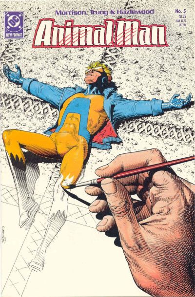 Animal Man, obvious but metafiction has become such a huge part of comics that to really get it I feel Animal man is a must to really start on that Journey should you decide to start. If only because "I can see you"