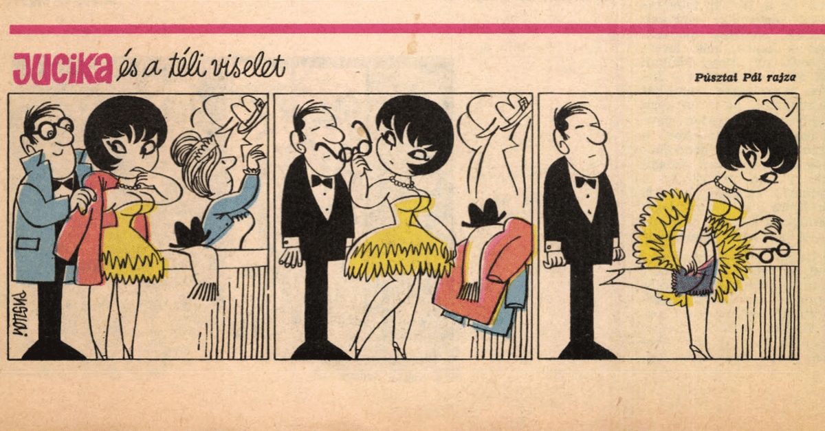 JucikaInOrder's tweet photo. 507. Jucika And The Winter Clothing.
Published on Ludas Matyi on the week of Jan. 19th-25th, 1970 (Dated Jan. 22nd).
(No Jucika strip for the week of Jan. 12th-18th)
#jucika #jucikainorder #jucikachronological #LudasMatyi #January #January1970 #Pusztai #PusztaiPál #PálPusztai https://t.co/bCHpVkVyPT