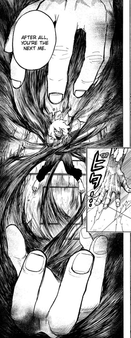 “You’re the next me” can either mean he has entrusted his legacy to Shigaraki already, and he wants to mentor him until his time is full over; or he could be using Shigaraki as a vessel for his will, to later take over. Literally turning Shigaraki into the “next AFO”.