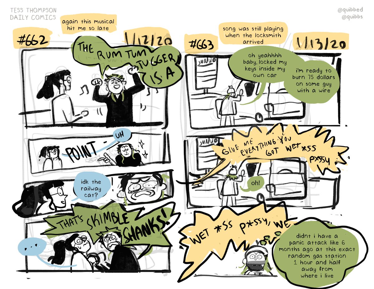 someeee new daily comics! comics that i make on the daily! you can read all 600 + here: https://t.co/Z5RDjqIh0U 