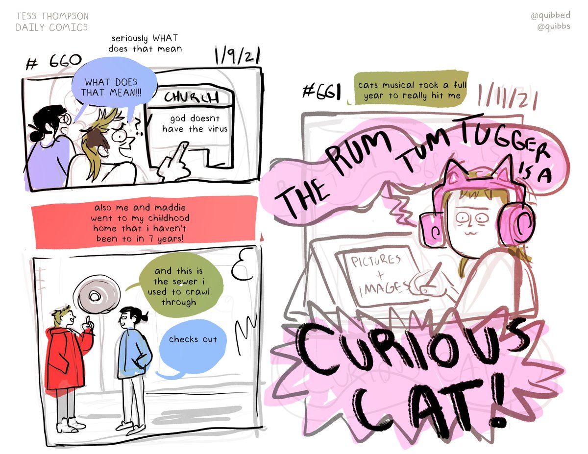 someeee new daily comics! comics that i make on the daily! you can read all 600 + here: https://t.co/Z5RDjqIh0U 
