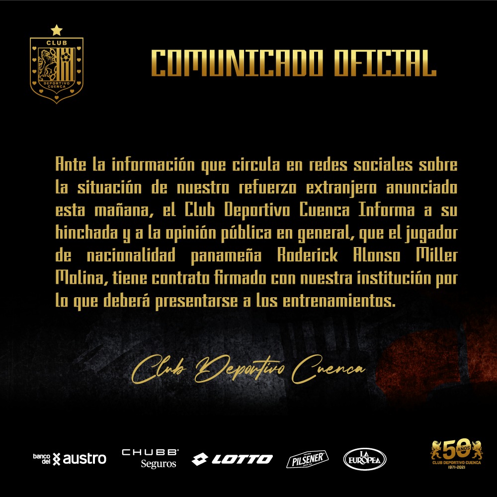 DCuencaOficial's tweet photo. [ATENCIÓN HINCHADA] 📢
📝COMUNICADO - Club Deportivo Cuenca 📷 🎥🎙 https://t.co/OwYu1voD6j