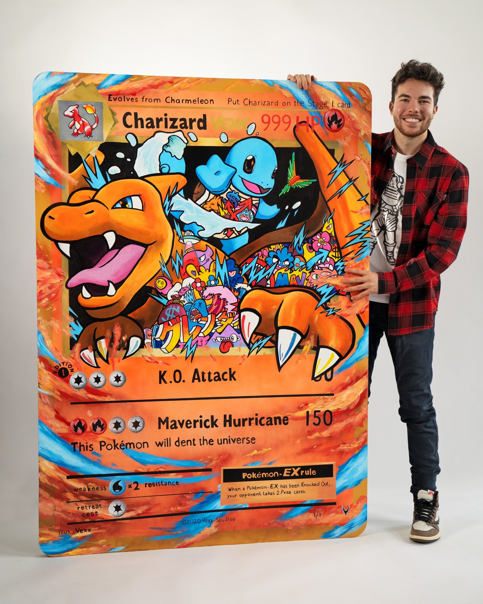 pokemon card large XXL Jumbo Pokmon Album for Cards  30 Pages, Holds 60 Jumbo GX, VMAX, V or EX Cards, with Sleeves. Size 21 x 14.5 cm Promo Retreat cost Pokmon Jumbo Card Lot 6