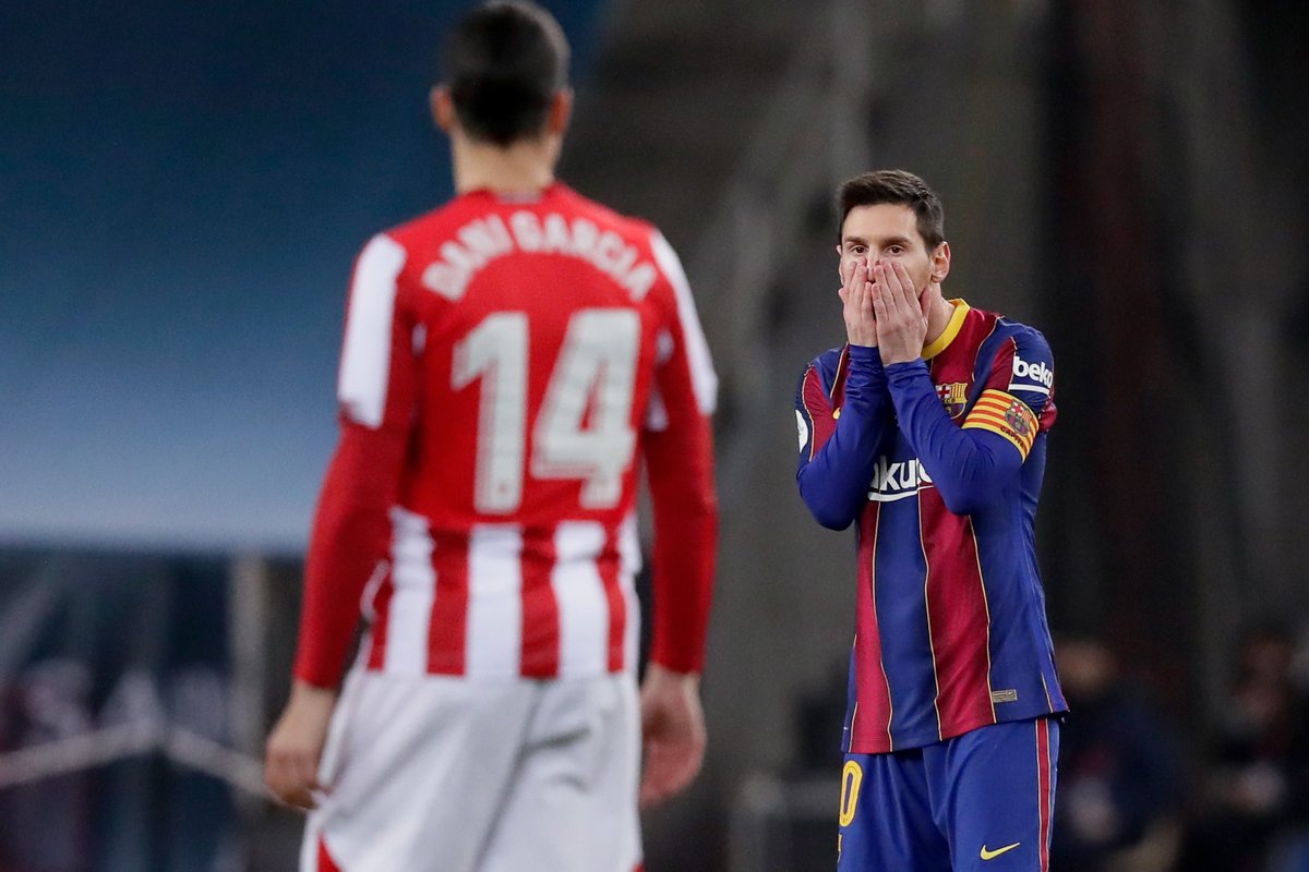 40’: Barcelona 1-0 Athletic Club
42’: Barcelona 1-1 Athletic Club