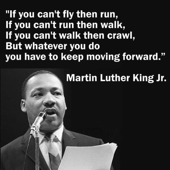 Do you feel limited in your resources or capabilities or strength? Use what you DO have and the abilities God HAS given you. Keep on keeping on! Keep moving forward!