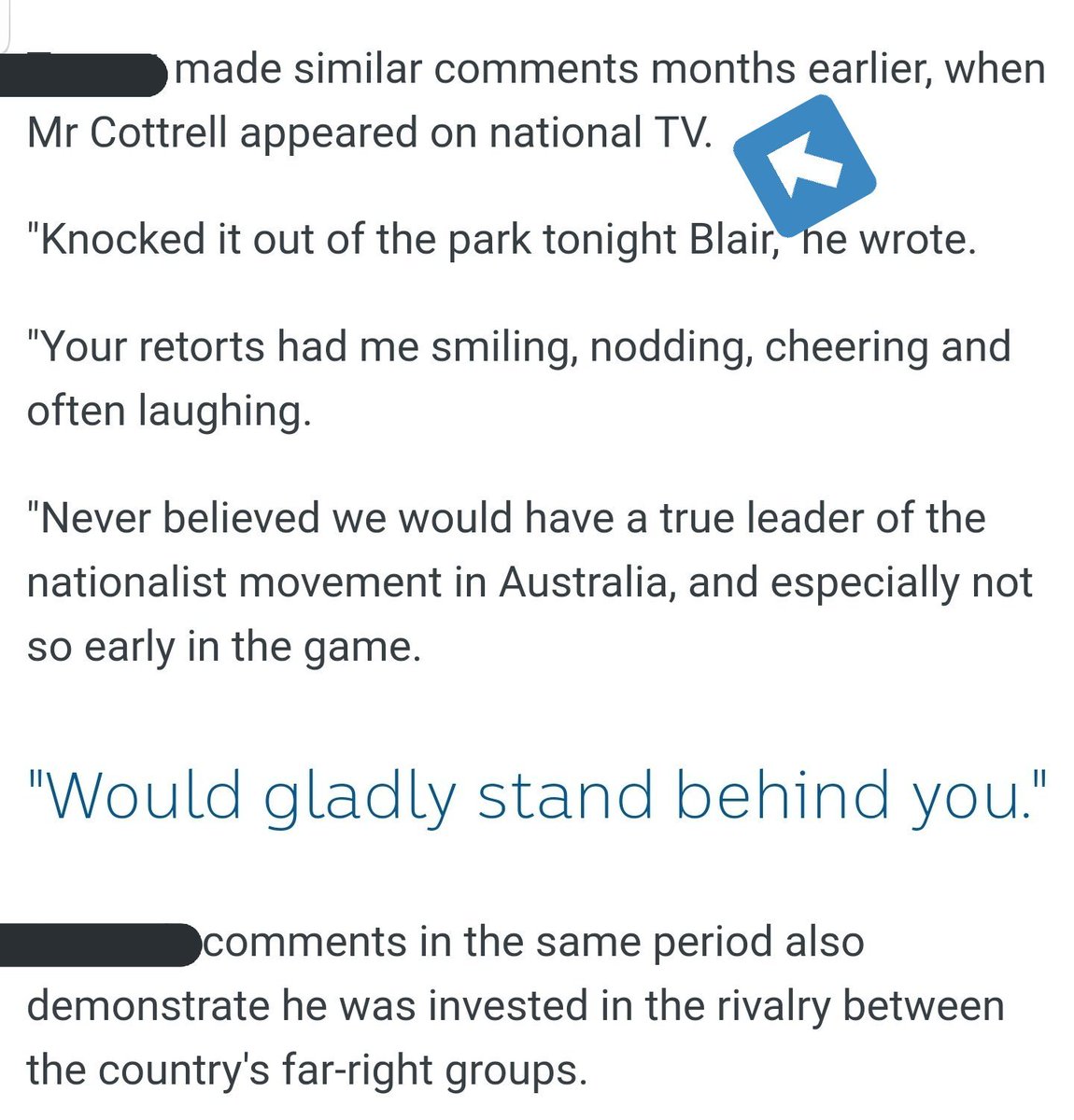 It blows my mind that this still isn't widely known, but it was one of these faux 'debates' featuring an Australian white supremacist figure that drew the congratulations and comments of the Christchurch terrorist. Could this be any more direct an impact? https://ketanjoshi.co/2021/01/17/there-are-no-more-chances/