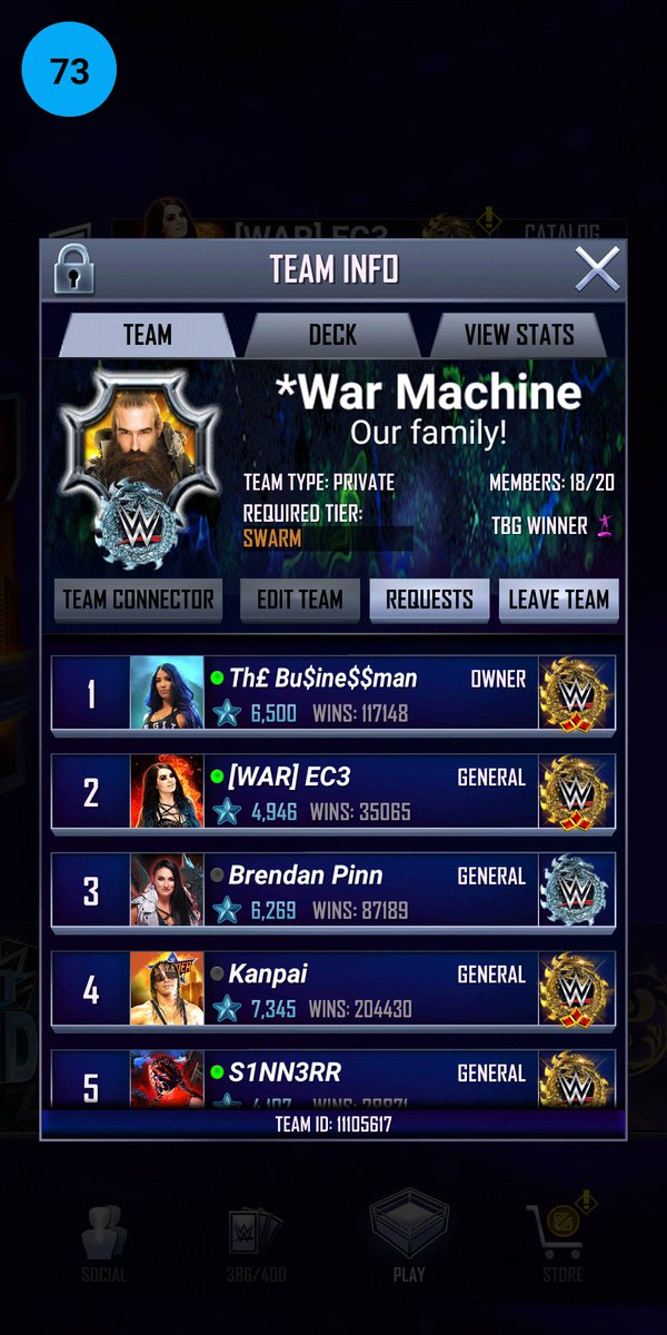 EC3onSC's tweet image. We are looking for 2 very active BH members to join our team. Msg me or @stabologlou here or in-game if interested! (Note: We are only BH+ to avoid the Shattered glitch). #WWESC
#WWESuperCard #SuperCard