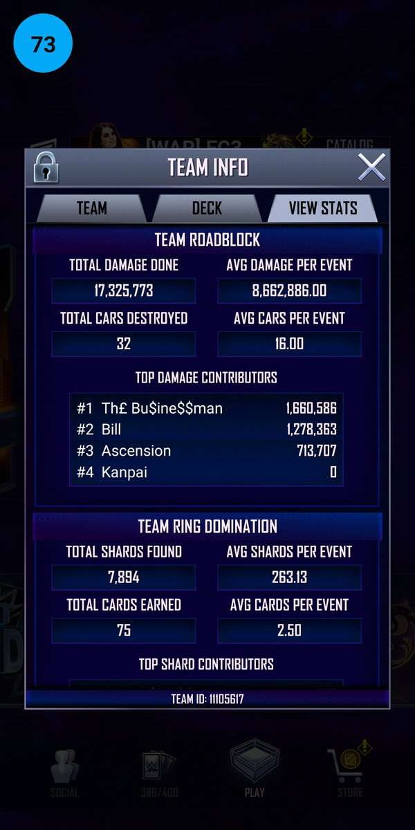 EC3onSC's tweet image. We are looking for 2 very active BH members to join our team. Msg me or @stabologlou here or in-game if interested! (Note: We are only BH+ to avoid the Shattered glitch). #WWESC
#WWESuperCard #SuperCard