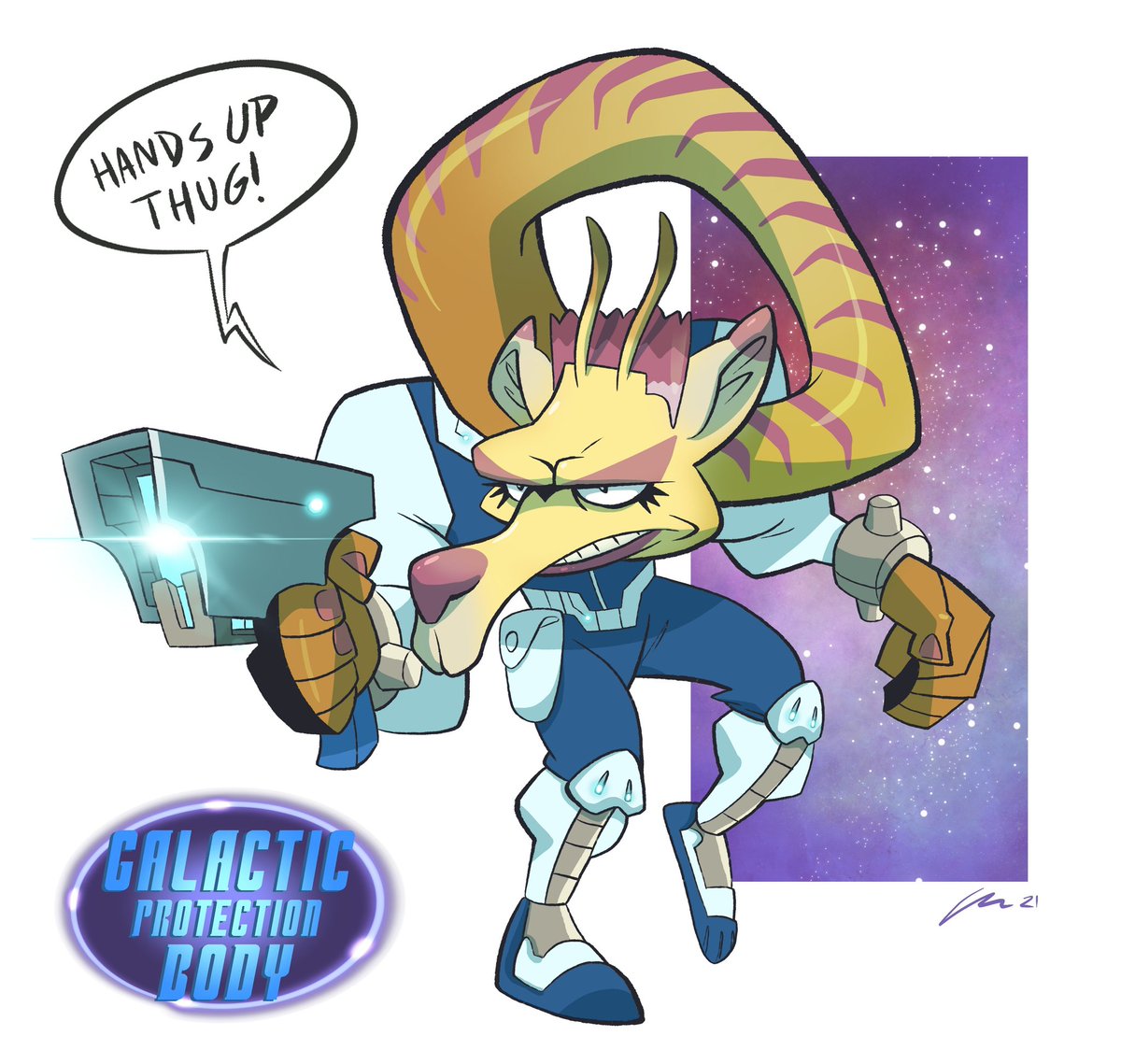 carloromeroart's tweet photo. She is Afarij another brave hero, member of the Galactic protection body.
#creatuanary #giraffewarrior
#creatuanary2021 #scfi #giraffe #spacecop #cartoon #characterdesing #conceptart https://t.co/EYAyrJTDj0