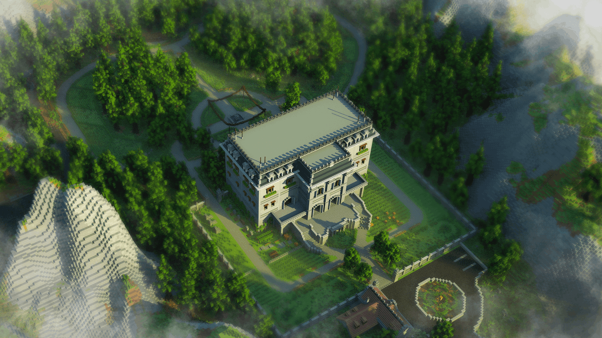 BlockartsBT's tweet photo. Hey there! This is another Render of our "Mansion of Horrors" Project on the @MinecraftMarket!

Get it here: https://t.co/TrQiECNvqZ
Render: @zkorius https://t.co/I54HNeLyq8