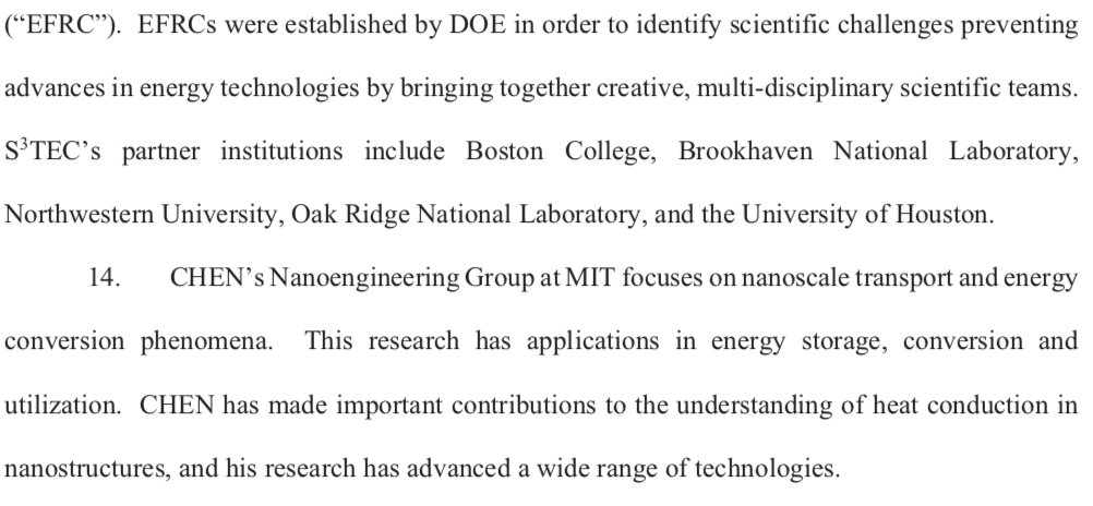 11-14. The McCarthy Document reminds us of a fact: Professor Gang Chen, of  @MIT, is an exceptionally distinguished researcher.I add-Professor Gang Chen's papers are highly cited:  https://scholar.google.com/citations?user=YLB6tnwAAAAJ&hl=en -He is a member of the US National Academy of Engineering  @theNAEng