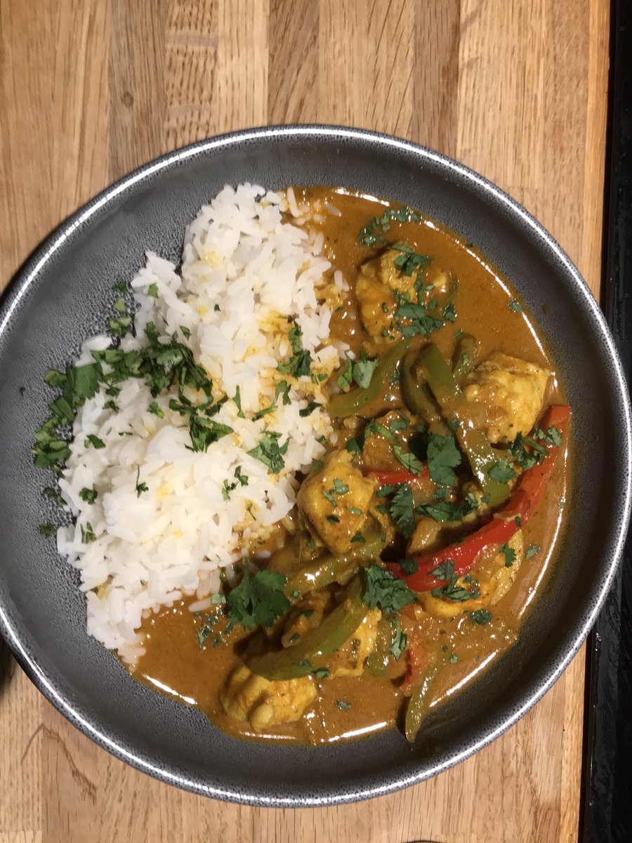 Rustyballs7's tweet image. Thai monkfish curry tonight!