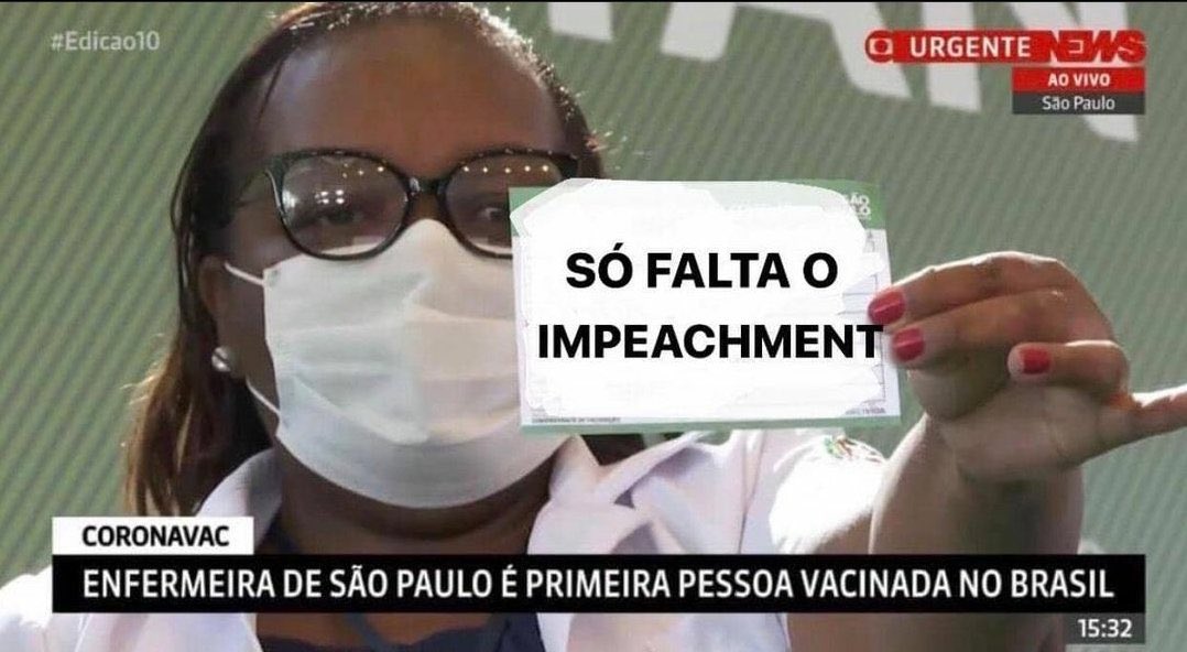 A primeira vacinada no Brasil tem um recado: