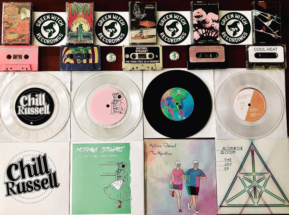 We are running low on these limited edition cassettes and 7 inches. Once they’re gone, they’re gone forever! Get yours today at greenwitchrecordings.com #cassettetapes #vinyl #indiemusic #analog #supportlocalartists
