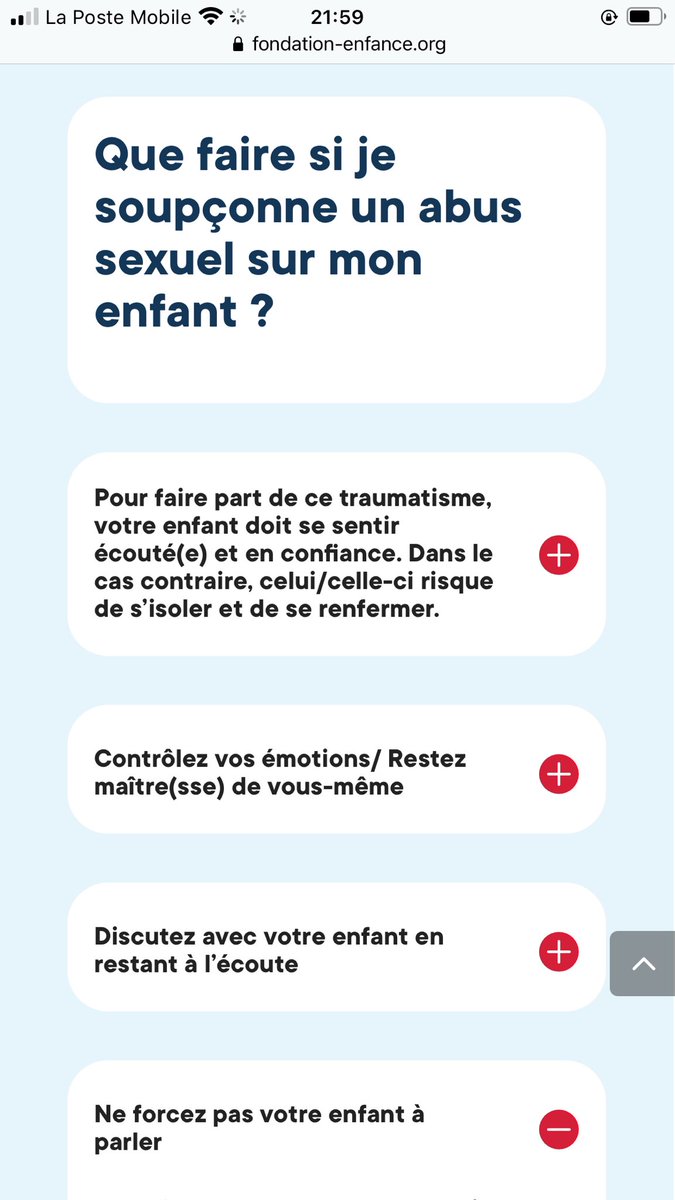 Pour les personnes témoins/ayant connaissance ou soupçons, il peut être aussi conseillé d’appeler simplement la police au 17  (via  @Fond_Enfance)(..après pour la formation des agents, prof, médecin susceptibles de recueillir la parole..je prends aussi) https://www.fondation-enfance.org/jai-besoin-daide/je-suis-adulte/violences-sexuelles-pedophilie-inceste/