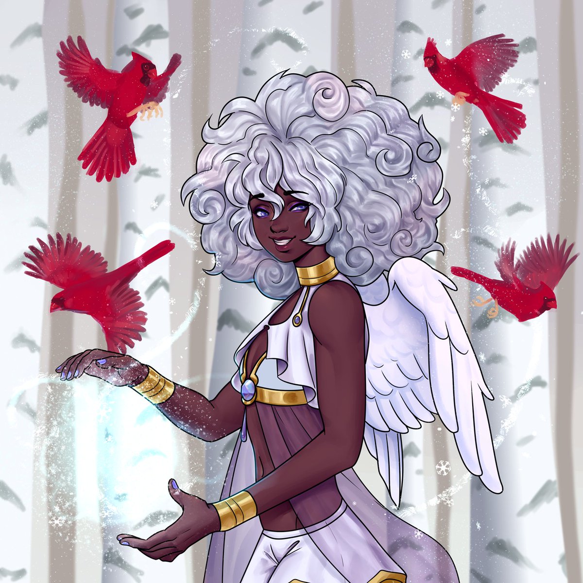 sintomaCronico's tweet photo. Drew this lovely girl for my #teampeppermint gift for @soteikat !<3
________________________
#winterartexchange @elissinia https://t.co/p4j9voqVgH