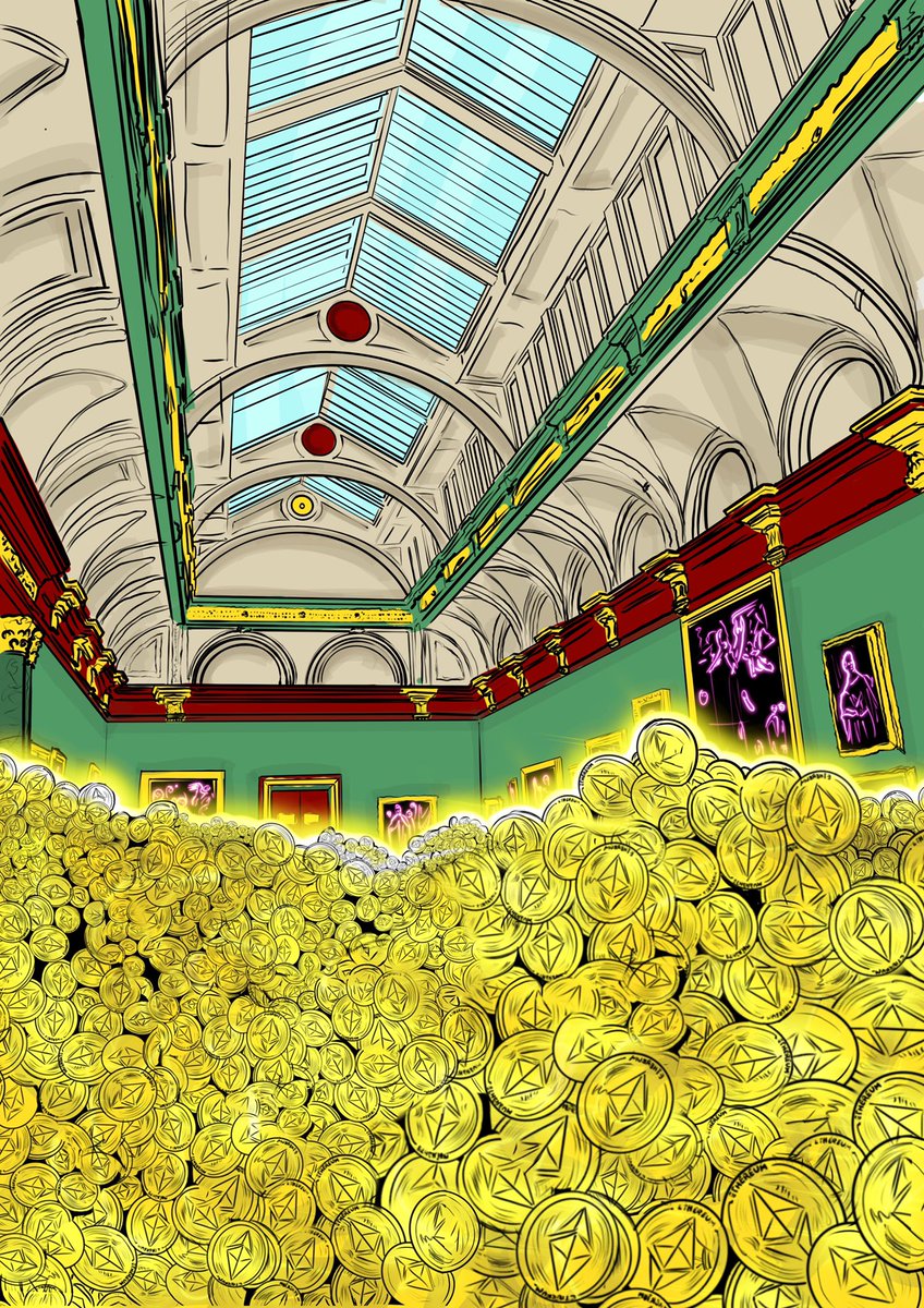 When I came to the #NFTart community, I feel like that for museums. I guess its changing. Maybe it should be like this ✨✨ or not?
Artwork by me
#eth #nftmuseum #cryptoart #digitalart