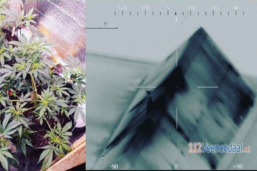 Hennepkwekerij aangetroffen in pand #Veenendaal na waarneming door luchtvaartpolitie. 112Veenendaal.
